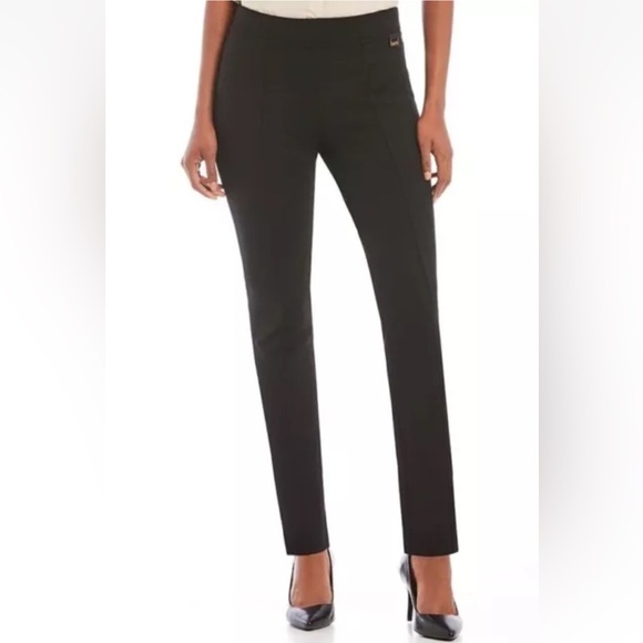 Calvin Klein Gray Power Stretch‎ Ponte Knit Ankle Pants Women’s Size XL (1268) - Picture 1 of 6